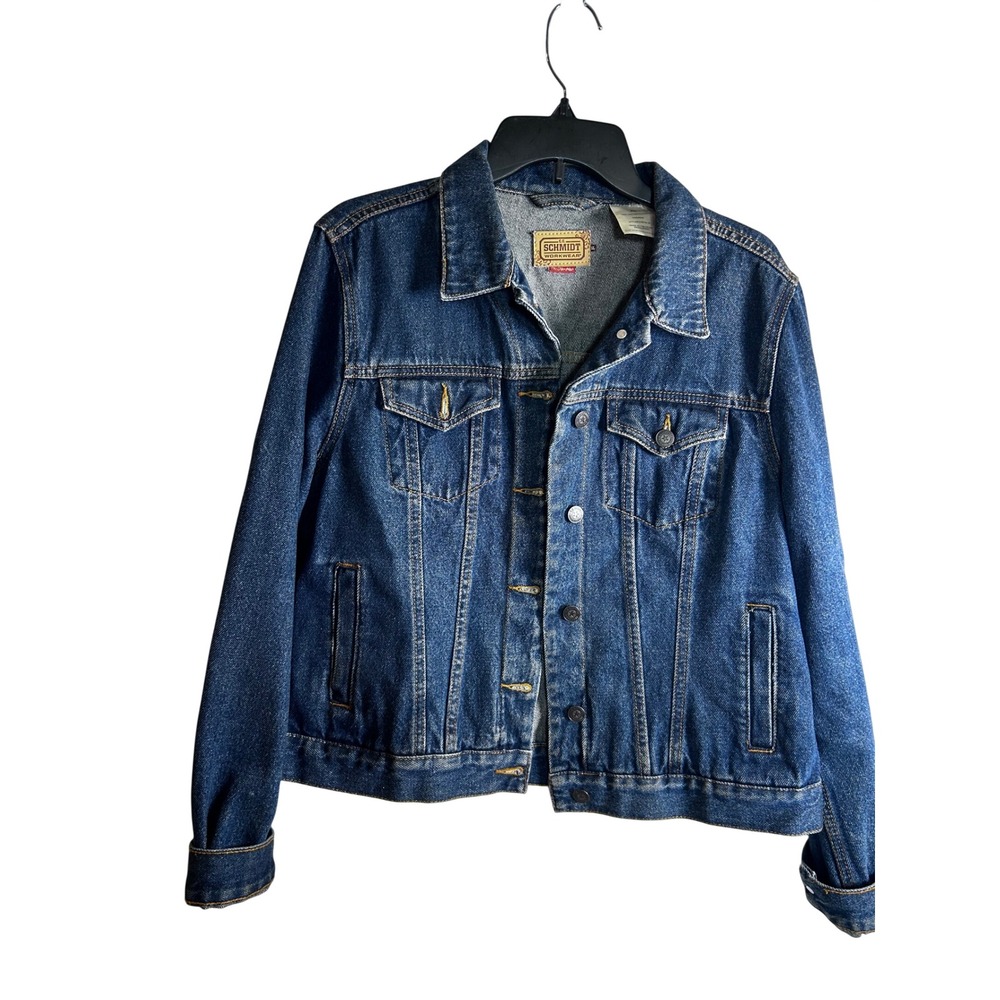 Schmidt Denim Jacket XL Blue Fit For Her Cotton Trucker Womens